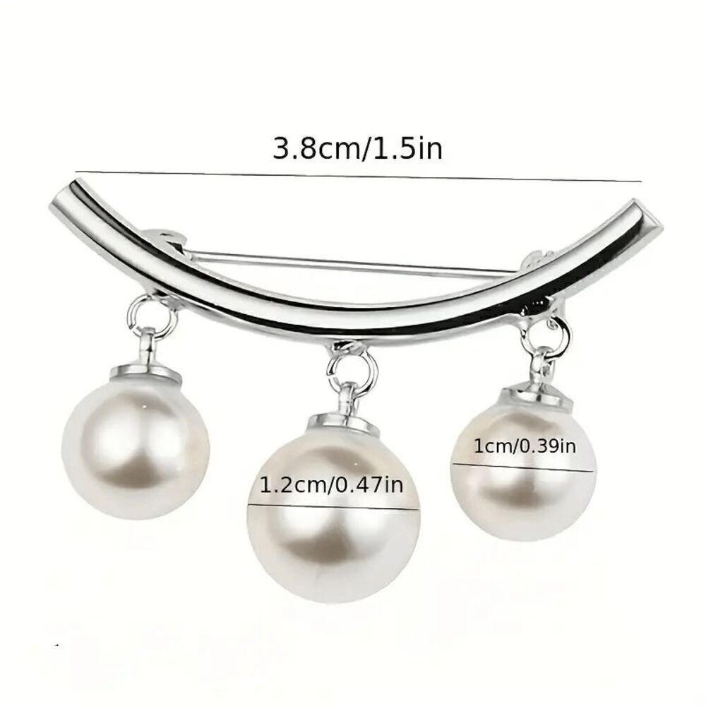 Pearl Pin Brooch - Picture 3 of 6